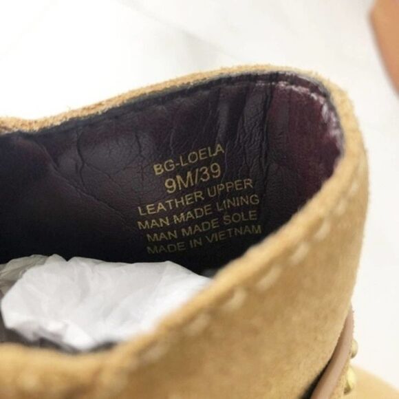 BCBGENERATION Loela Leather Wheat Ankle Bootie - Picture 8 of 8